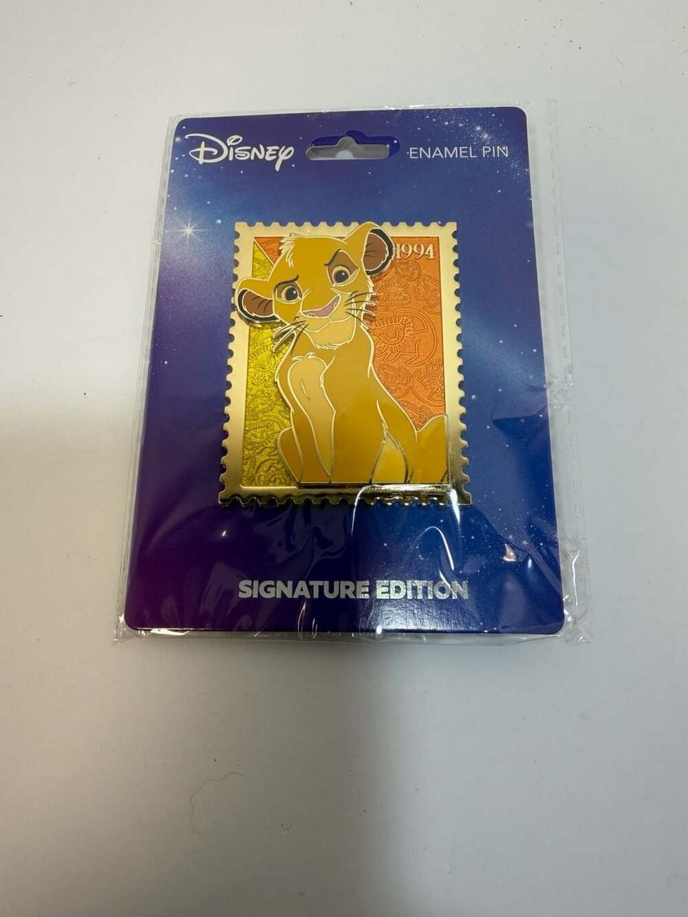 Disney The Lion King Simba Royal Stamp Signature Edition Enamel Pin by Monogram